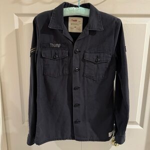 Aritzia TNA Military Jacket in Navy XS